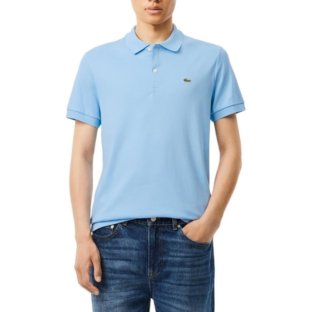 image:imageLacoste Mens Core Short Sleeve Regular Fit Green Croc PoloOverview