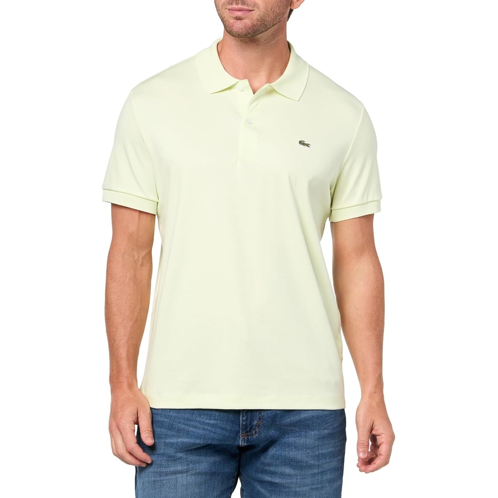 image:imageLacoste Mens Core Short Sleeve Regular Fit Green Croc PoloPollen
