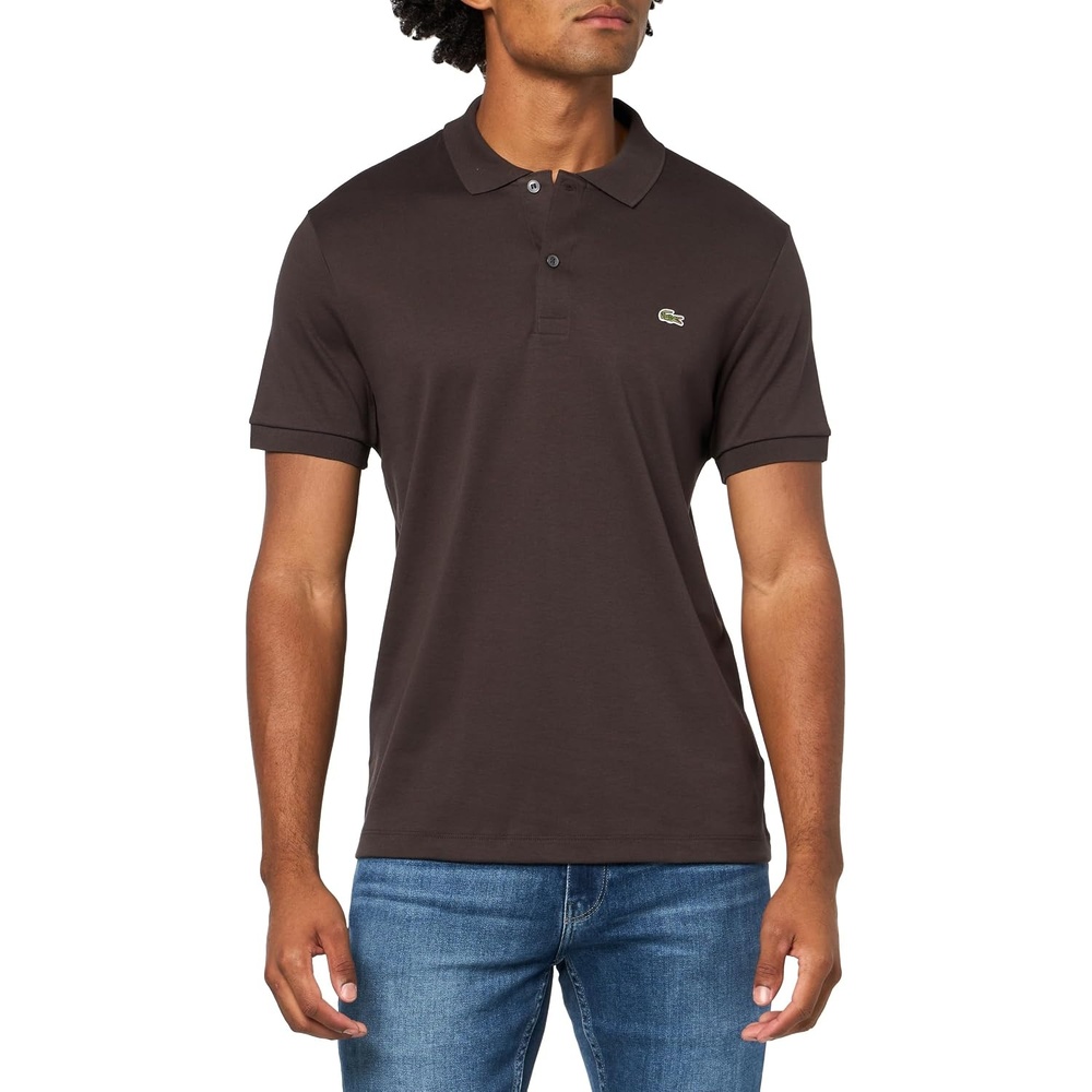 image:imageLacoste Mens Core Short Sleeve Regular Fit Green Croc PoloPort