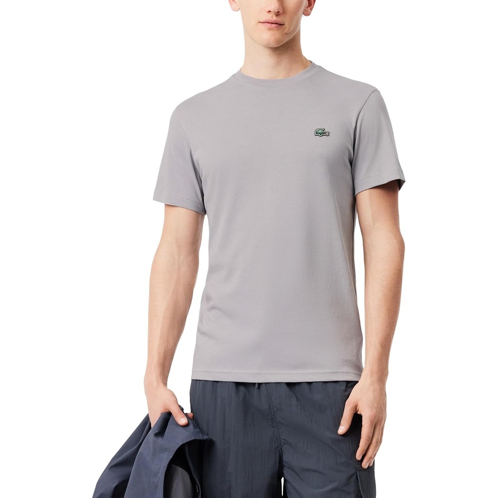 image:imageLacoste Mens Cotton Blend TShirtElephant Grey