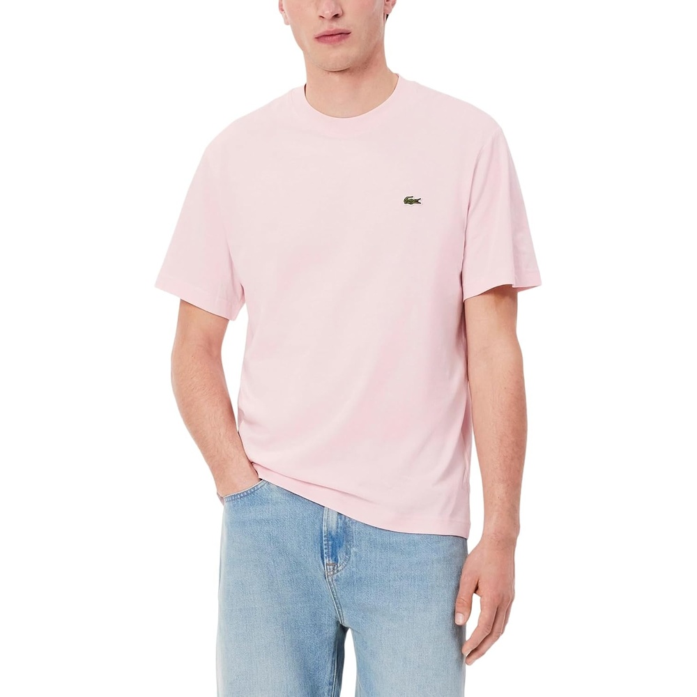 image:imageLacoste Mens Cotton Logo TeeFlamingo Green Croc