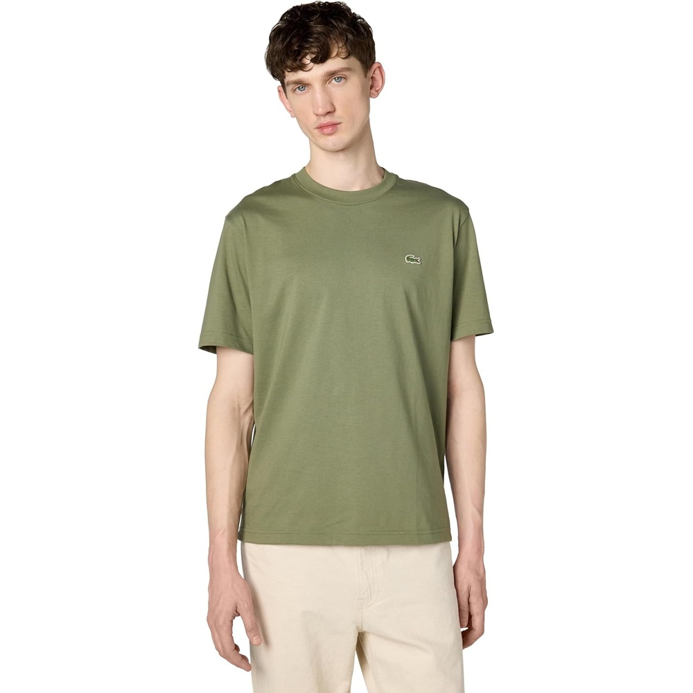 image:imageLacoste Mens Cotton Logo TeeKhaki Green Croc