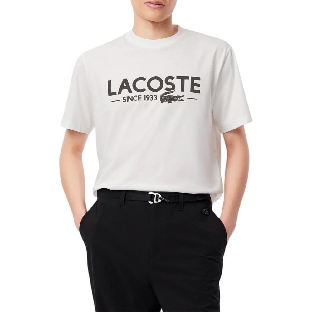image:imageLacoste Mens Cotton Logo TeeWhite Lacoste Birthdate