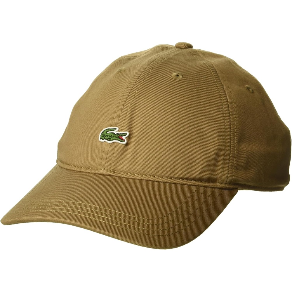 image:imageLacoste Mens Cotton Twill Side Logo CapBrown