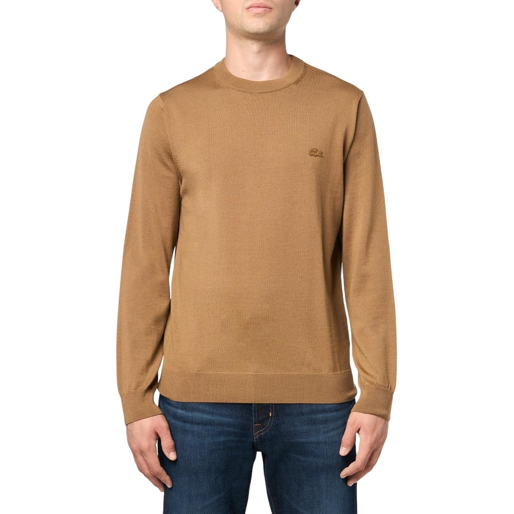 image:imageLacoste Mens Crew Neck Merino Wool SweaterCookie