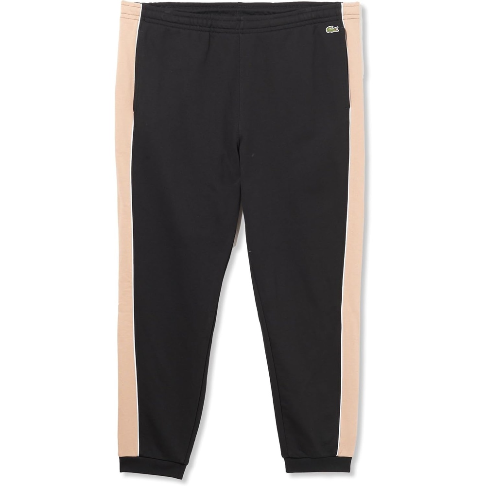 image:imageLacoste Mens Crocodile Branding Cotton Fleece Jogging PantsBlackViennese