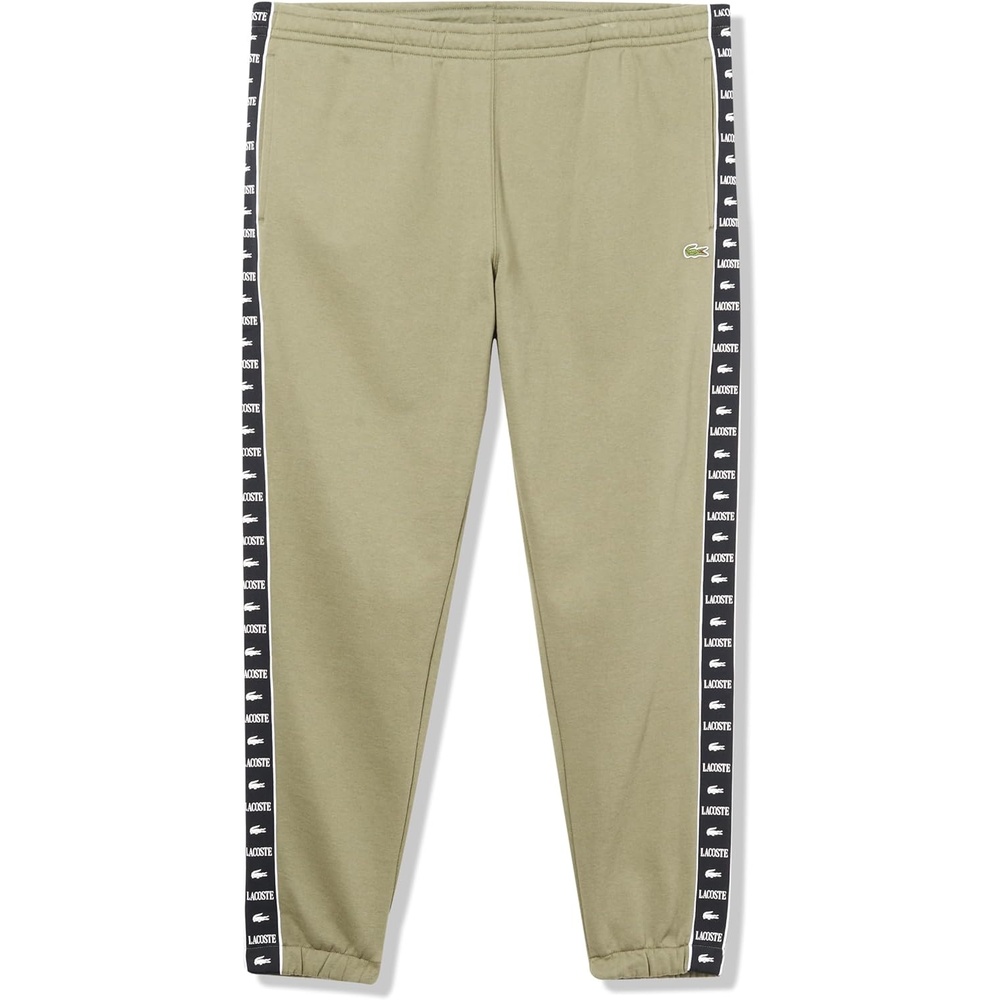 image:imageLacoste Mens Crocodile Branding Cotton Fleece Jogging PantsKhaki