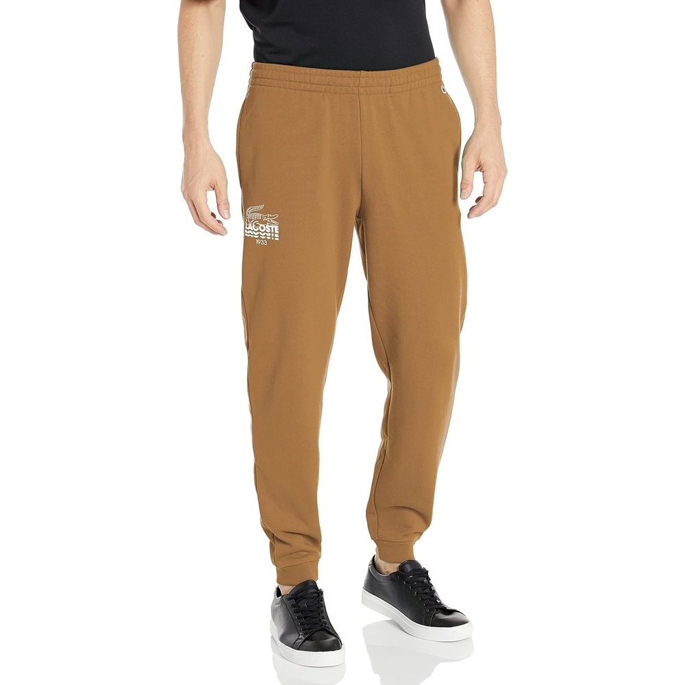 image:imageLacoste Mens Crocodile Branding Cotton Fleece Jogging PantsLeafy