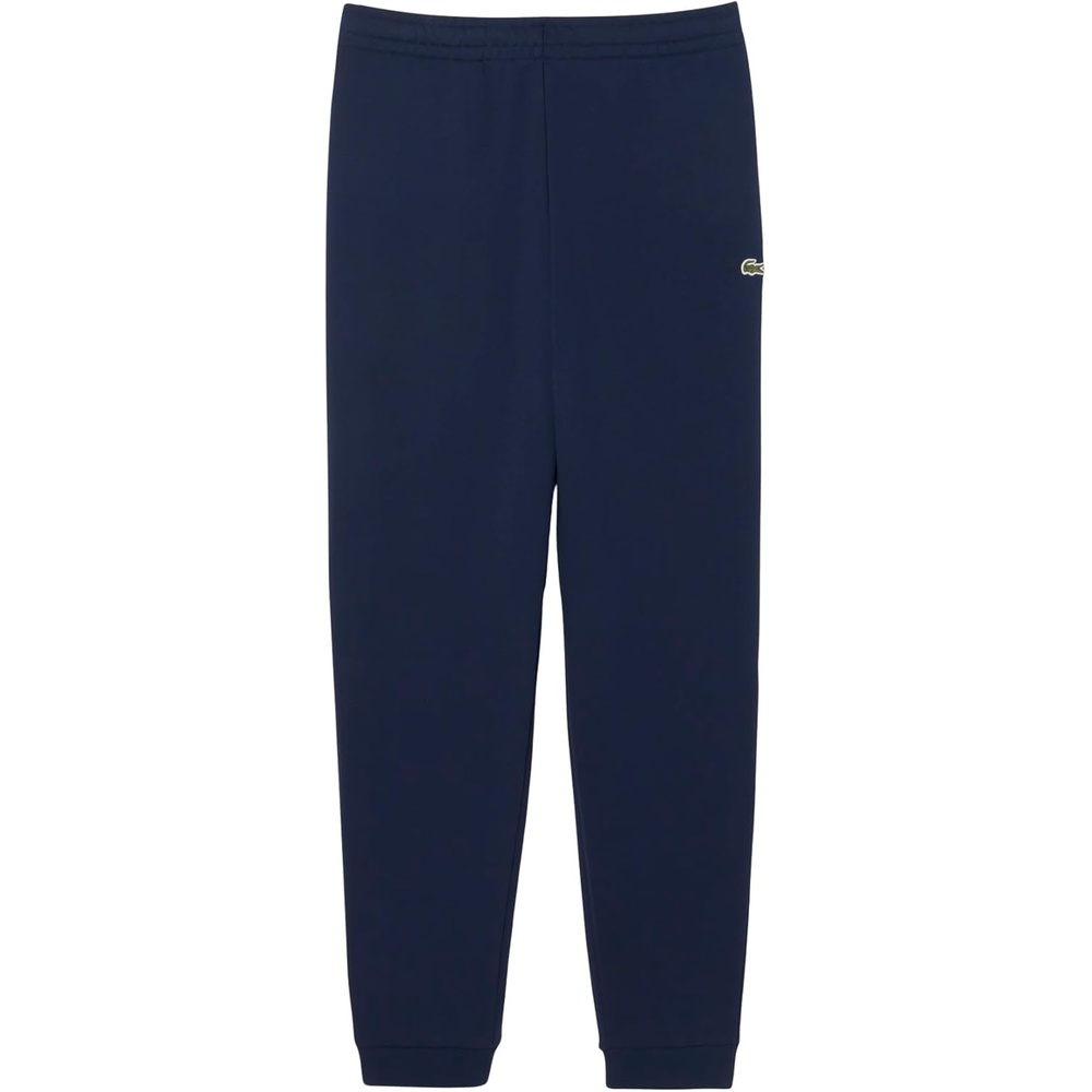 image:imageLacoste Mens Crocodile Branding Cotton Fleece Jogging PantsNavy Blue Green Croc