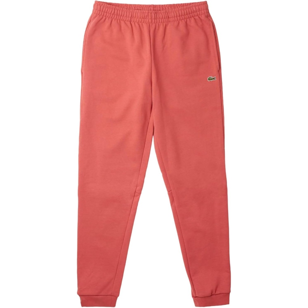 image:imageLacoste Mens Crocodile Branding Cotton Fleece Jogging PantsSierra Red