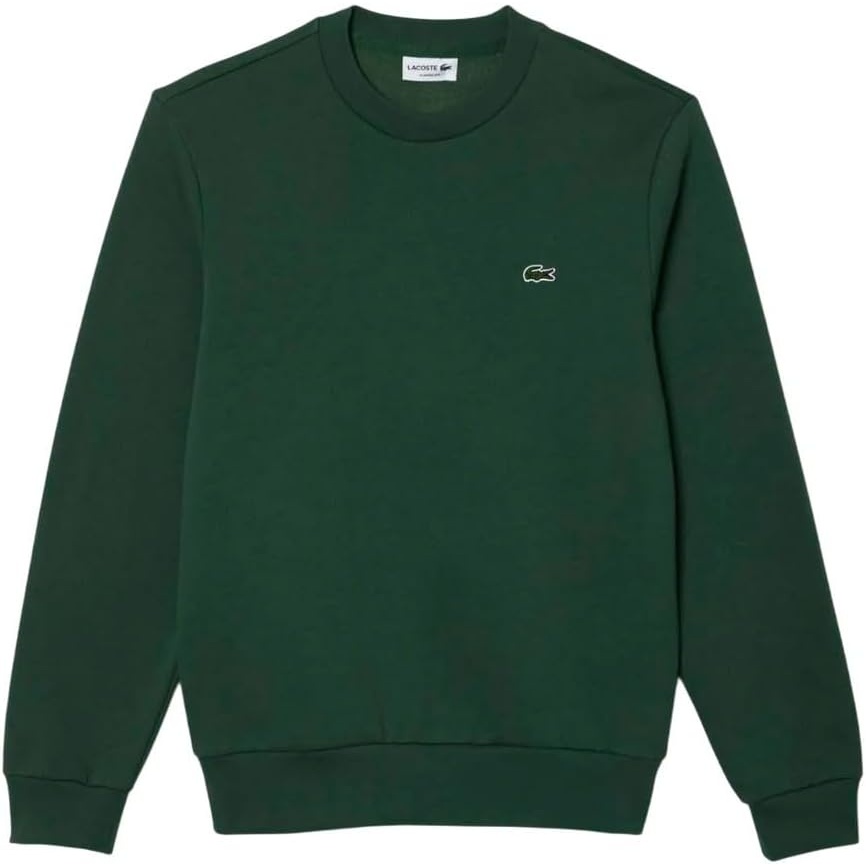 image:imageLacoste Mens Fleece Crew Neck SweatshirtRedwood