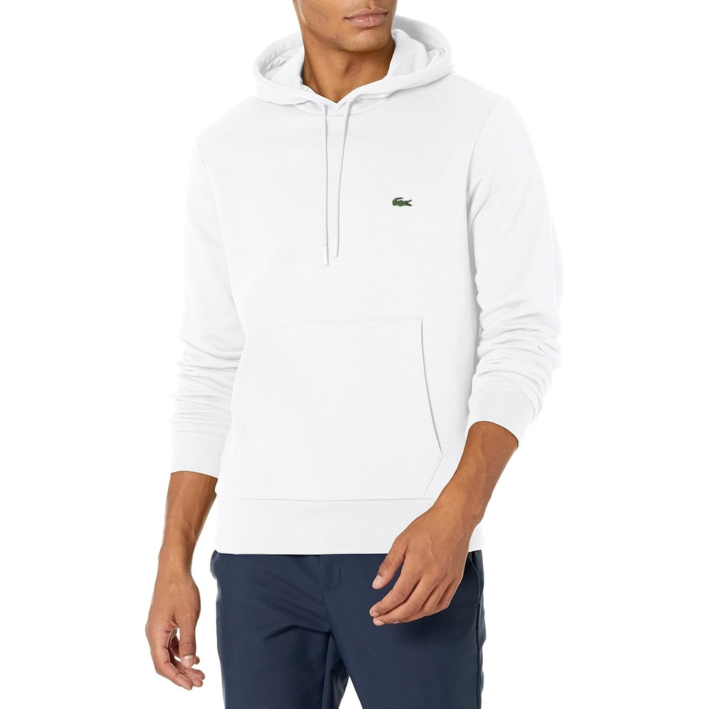 image:imageLacoste Mens Fleece HoodieWhite