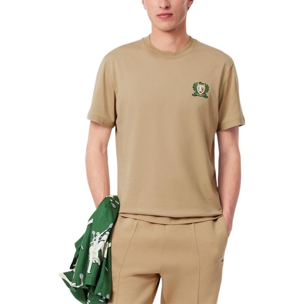 image:imageLacoste Mens French Made Embroidered Badge TShirtViennese