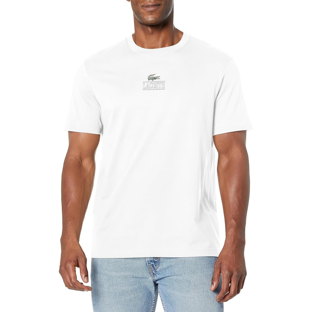 image:imageLacoste Mens Heavy Cotton TShirtWhite