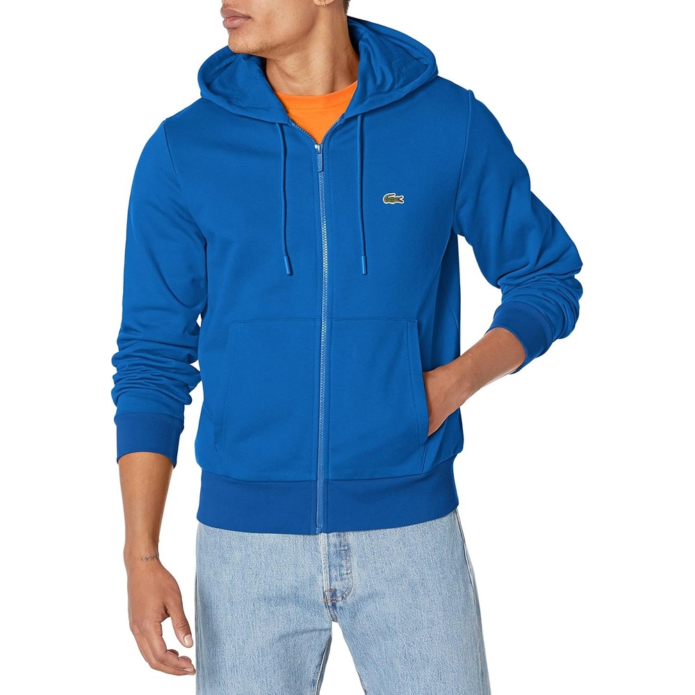 image:imageLacoste Mens Hooded Print Zip JacketKingdom