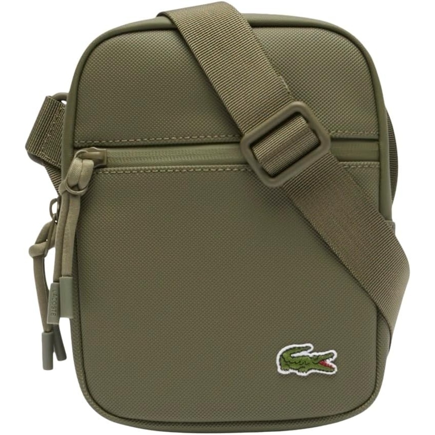 image:imageLacoste Mens LCST Small Flat Crossbody BagIvy Green