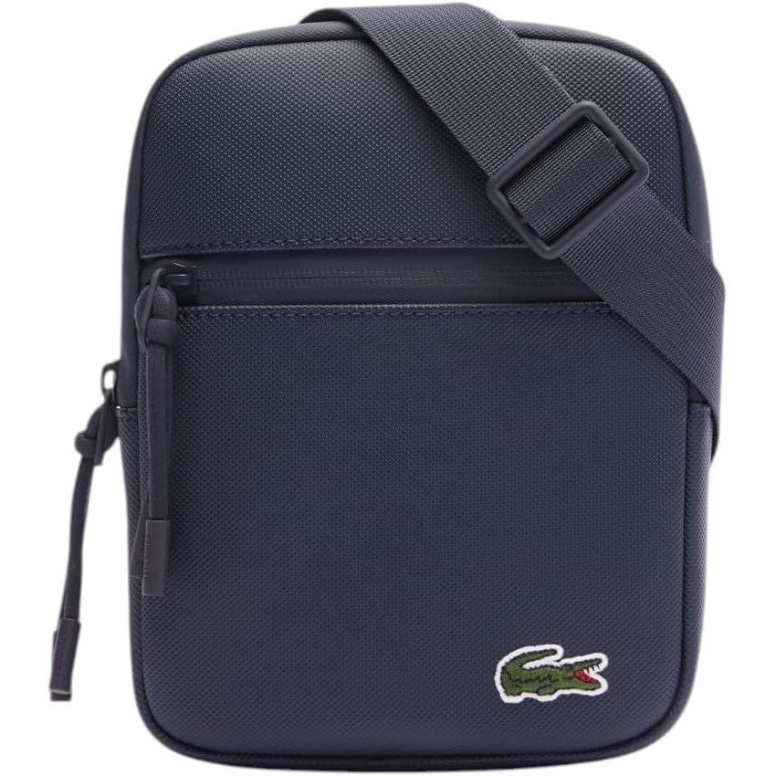 image:imageLacoste Mens LCST Small Flat Crossbody BagNavy Eclipse