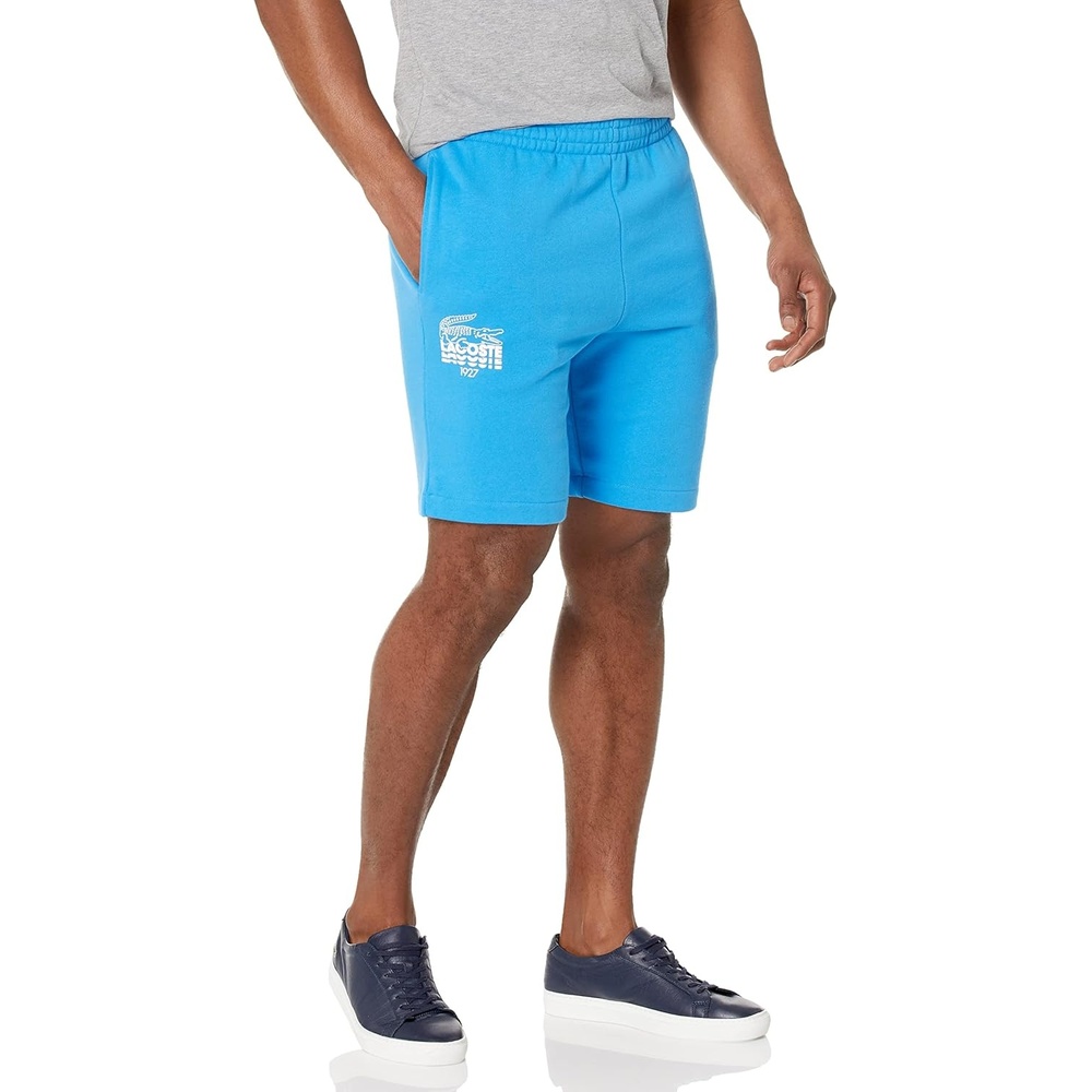 image:imageLacoste Mens Lacoste Graphic Fleece ShortIbiza