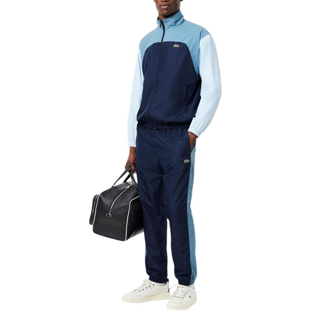 image:imageLacoste Mens Lightweight WaterRepellent SweatpantsNavy Blue Dark Blue Light Blue
