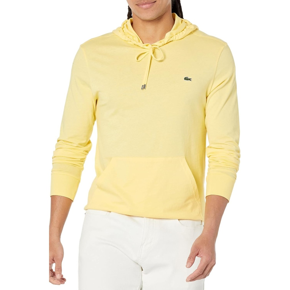 image:imageLacoste Mens Long Sleeved Hooded TShirtYellow