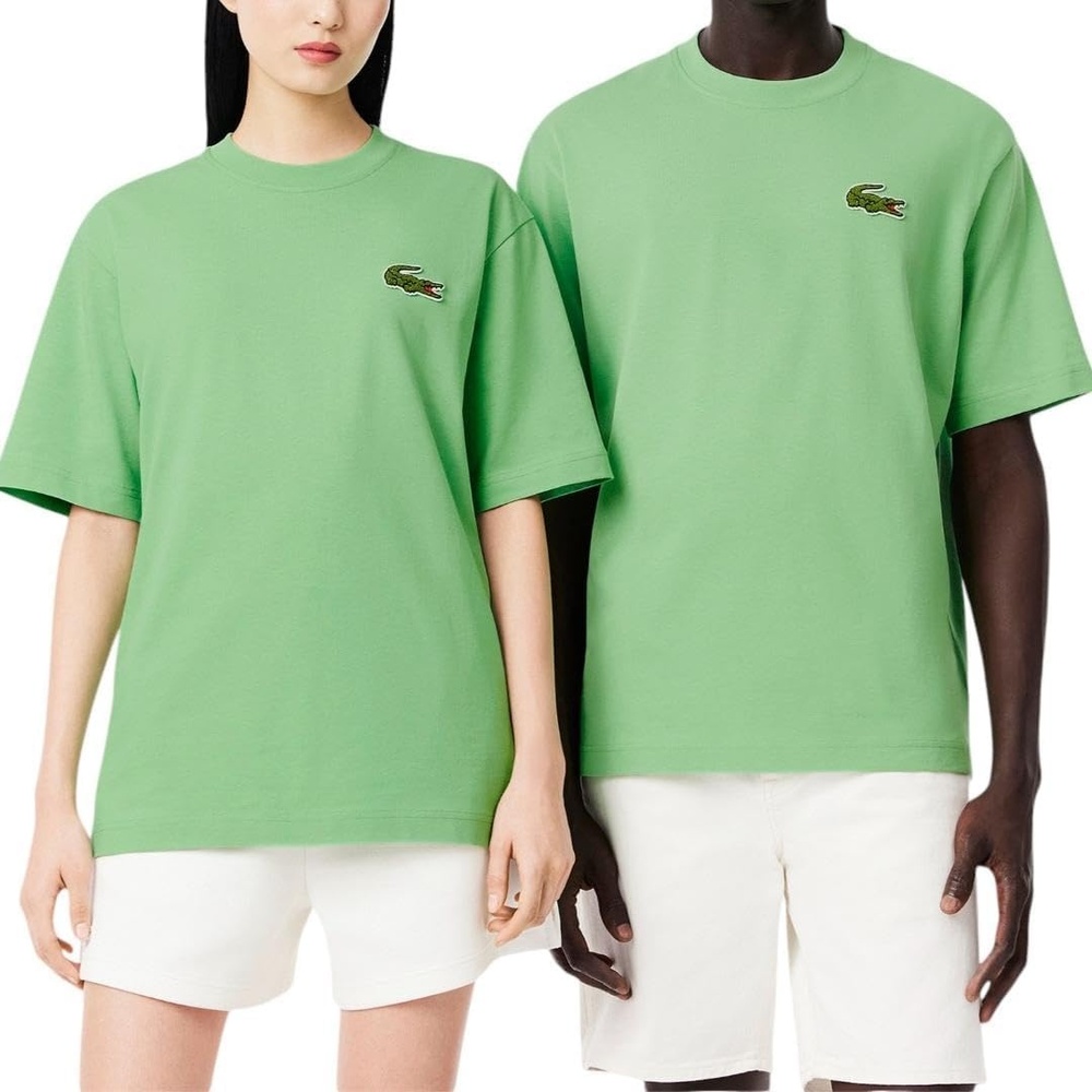 image:imageLacoste Mens Loose Fit Heavy Cotton Badge TShirtLiamone