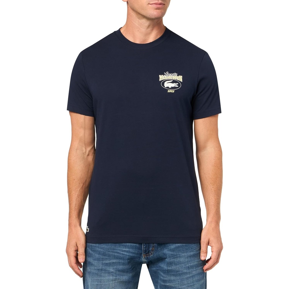 image:imageLacoste Mens Miami Open Ultra Dry Jersey TShirtNavy Blue