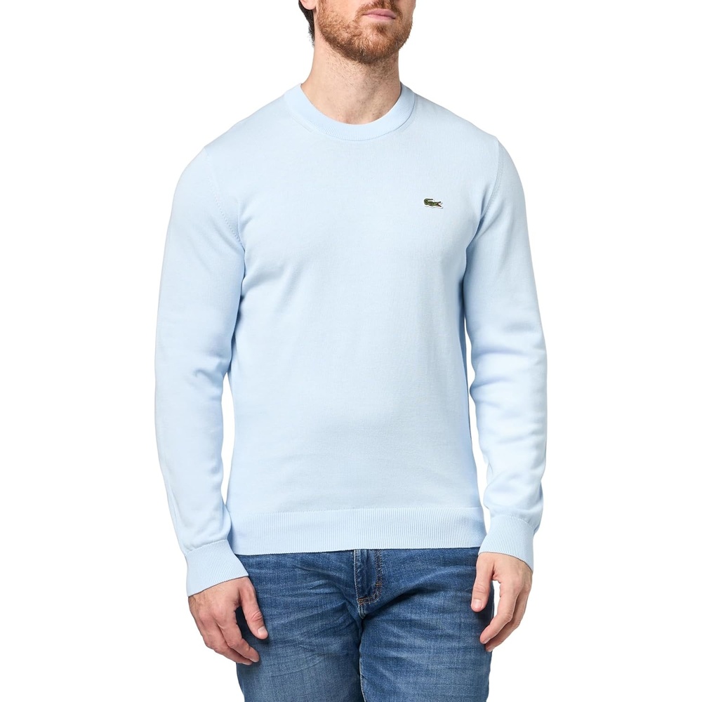 image:imageLacoste Mens Monochrome Crew Neck Cotton SweaterRill