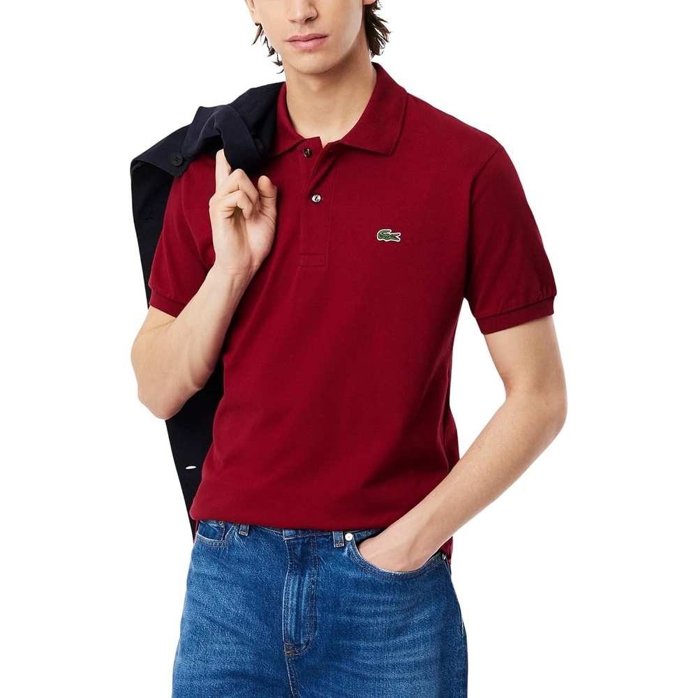 image:imageLacoste Mens Original Cotton Pique PoloBordeaux