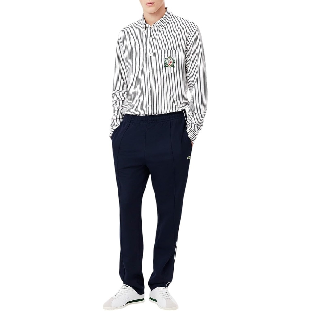 image:imageLacoste Mens Paris Piqu SweatpantsNavy Blue