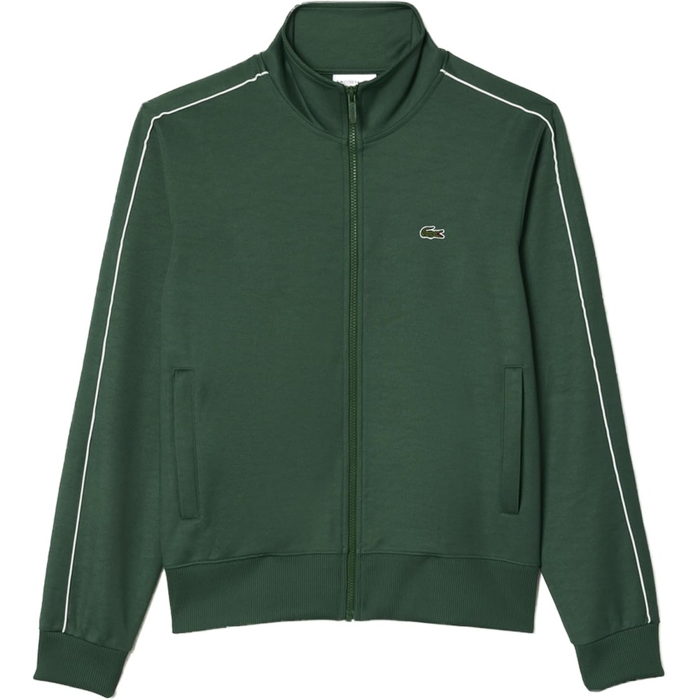 image:imageLacoste Mens Paris Piqu Zip Front Track JacketGreen