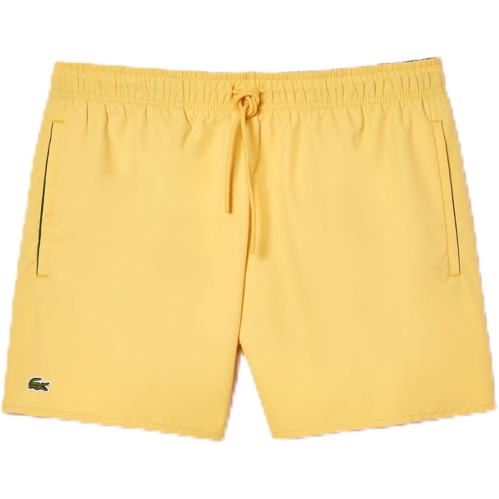 image:imageLacoste Mens QuickDry Swim Shorts 55CornsilkGreen