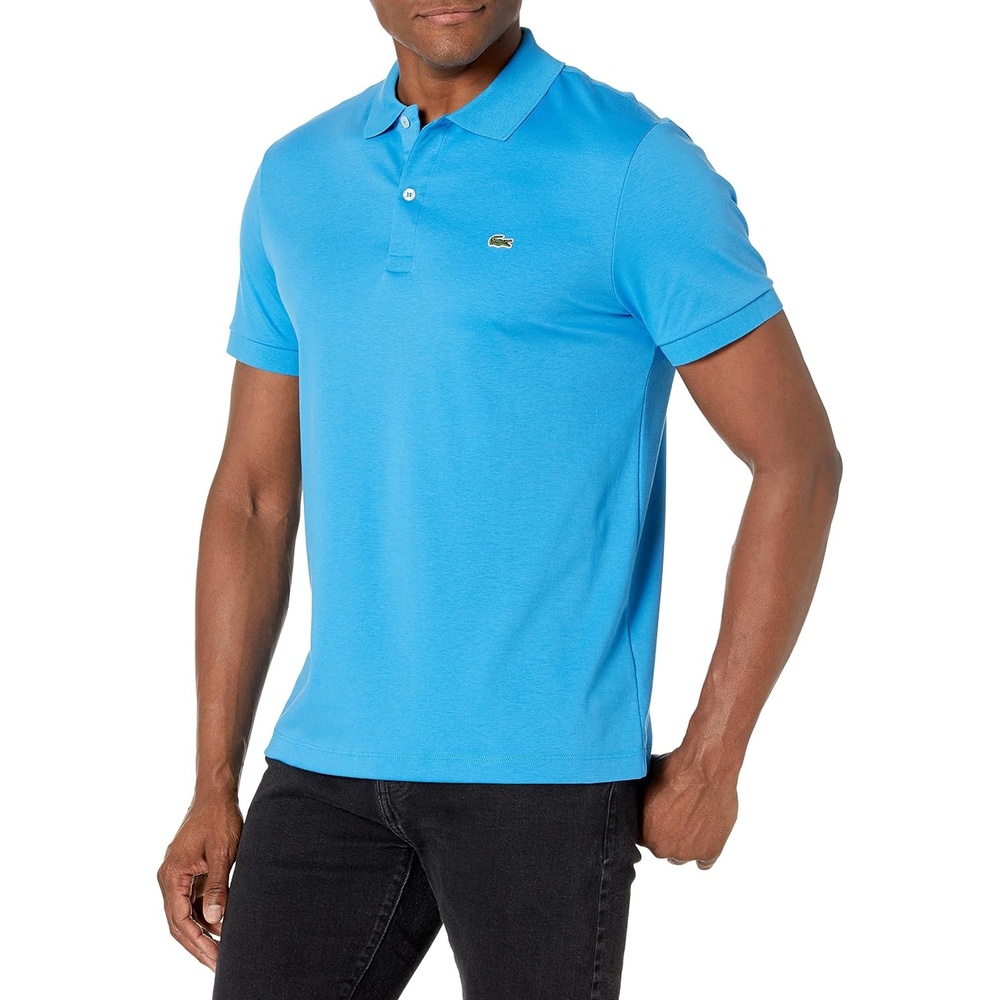 image:imageLacoste Mens Regular Fit Cotton Pima Polo ShirtIbiza