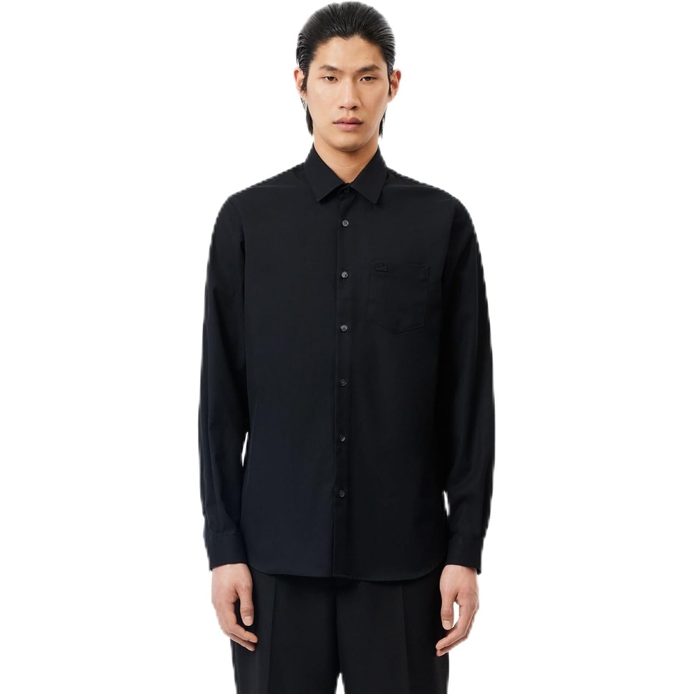 image:imageLacoste Mens Regular Fit Cotton ShirtBlack