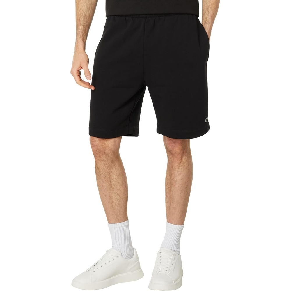 image:imageLacoste Mens Regular Fit Fleece ShortsBlack