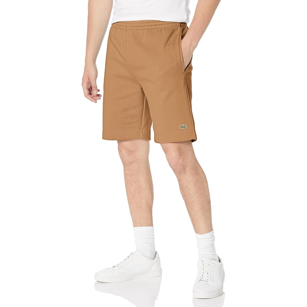 image:imageLacoste Mens Regular Fit Fleece ShortsCookie