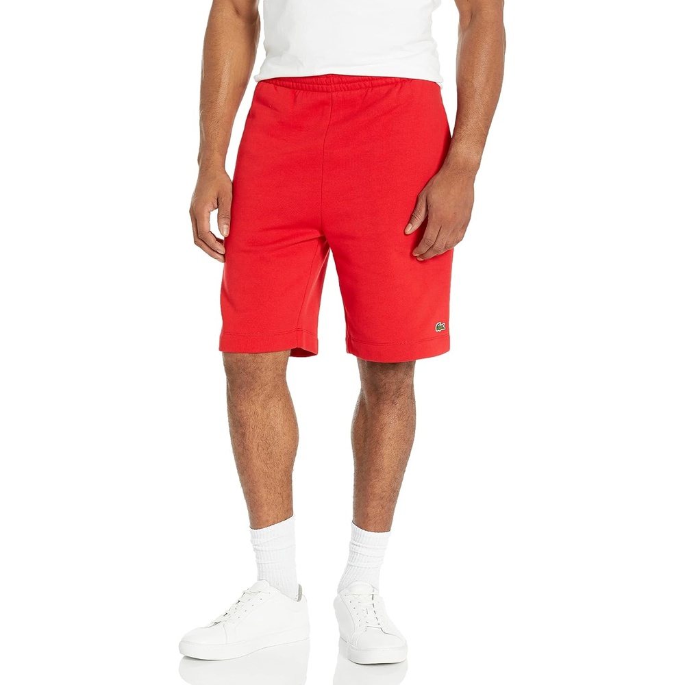 image:imageLacoste Mens Regular Fit Fleece ShortsRouge