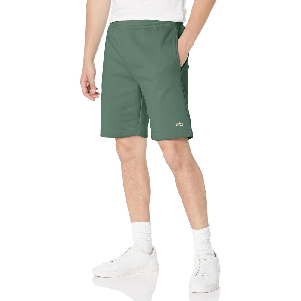 image:imageLacoste Mens Regular Fit Fleece ShortsSequoia