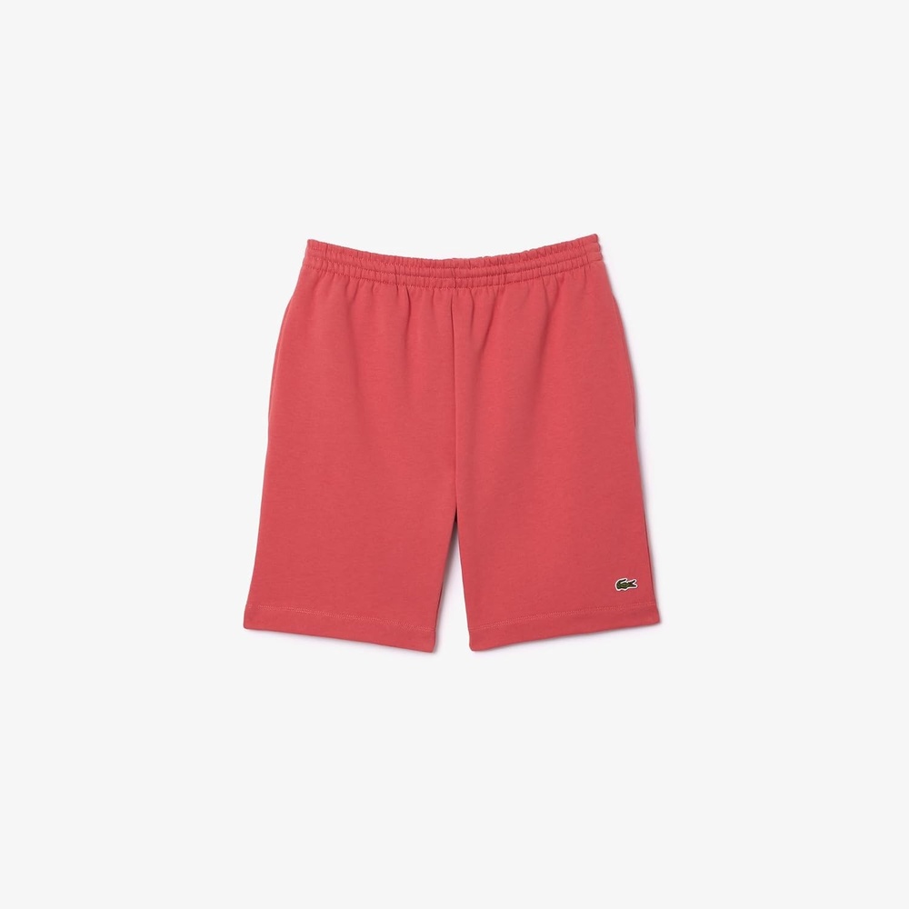 image:imageLacoste Mens Regular Fit Fleece ShortsSierra Red