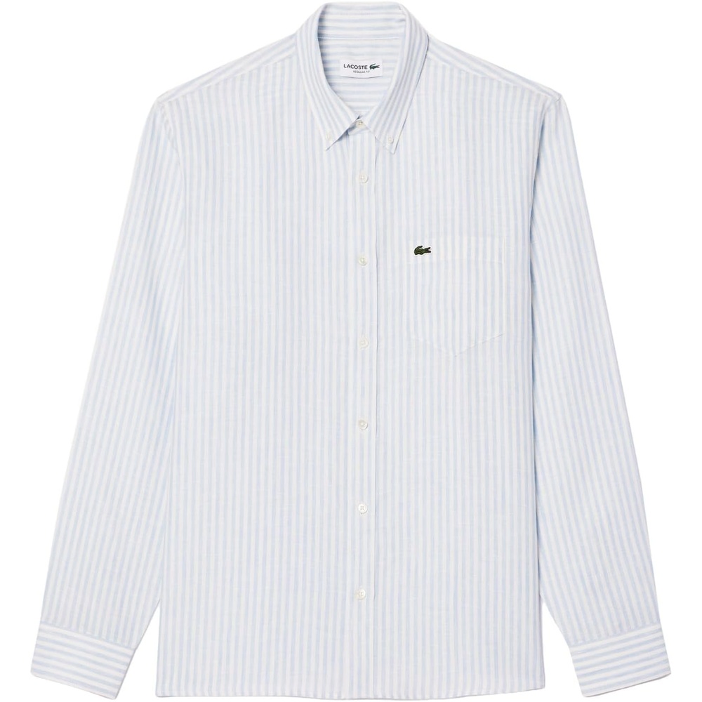 image:imageLacoste Mens Regular Fit Linen ShirtOverviewWhite