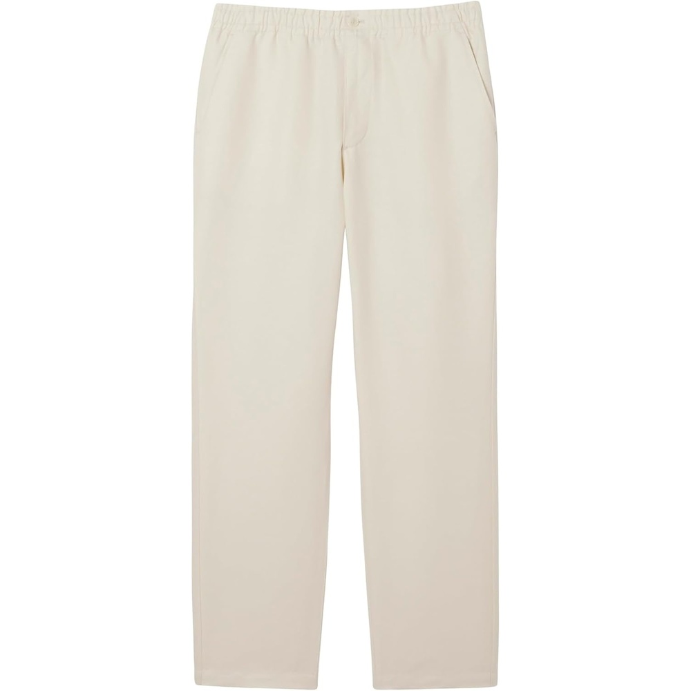 image:imageLacoste Mens Regular Fit Linen Twill PantsNaturel Clair