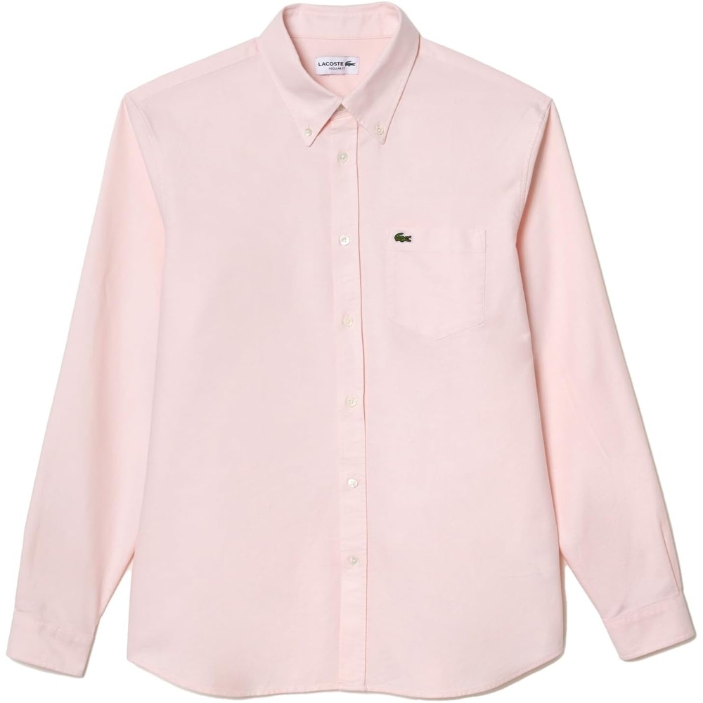 image:imageLacoste Mens Regular Fit Oxford ShirtWhiteNidus