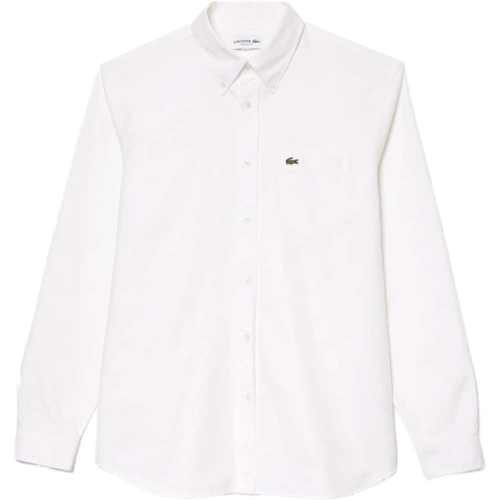 image:imageLacoste Mens Regular Fit Oxford ShirtWhiteWhite