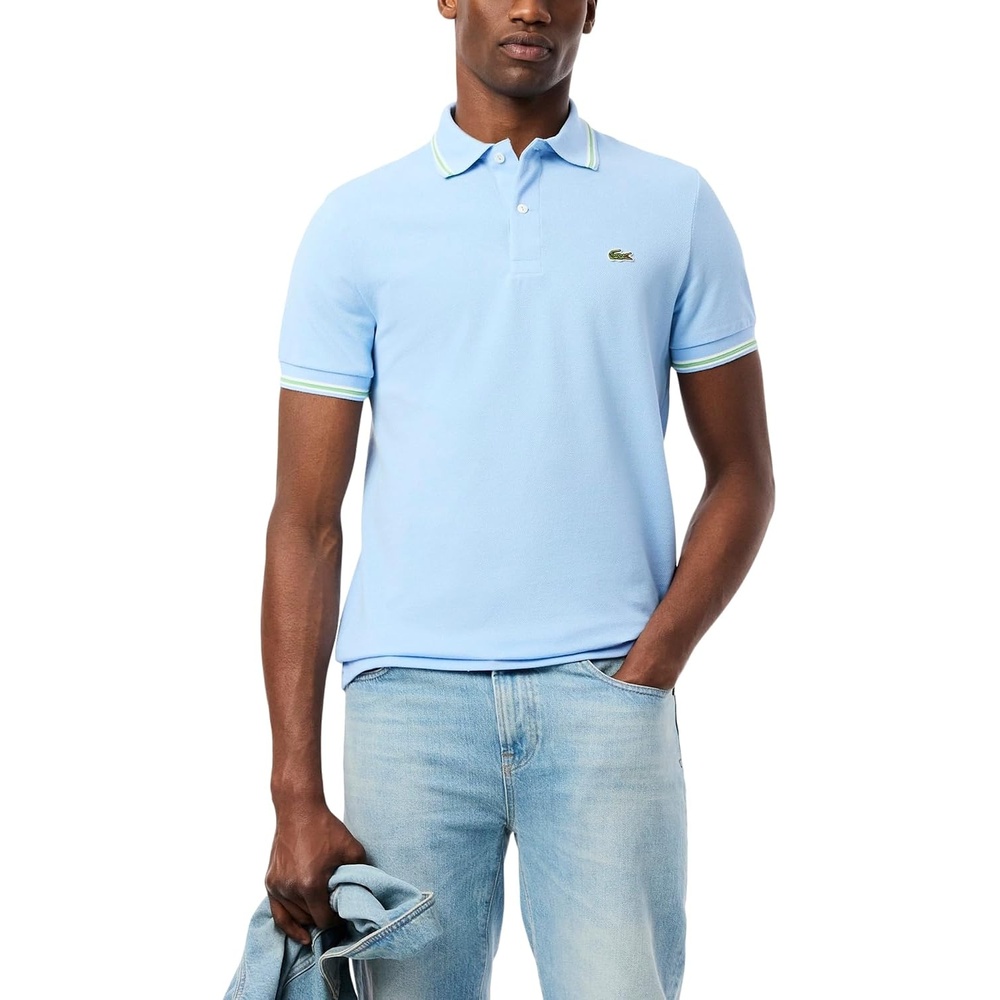 image:imageLacoste Mens Regular Fit Trim Accent L1212 Polo ShirtOverview