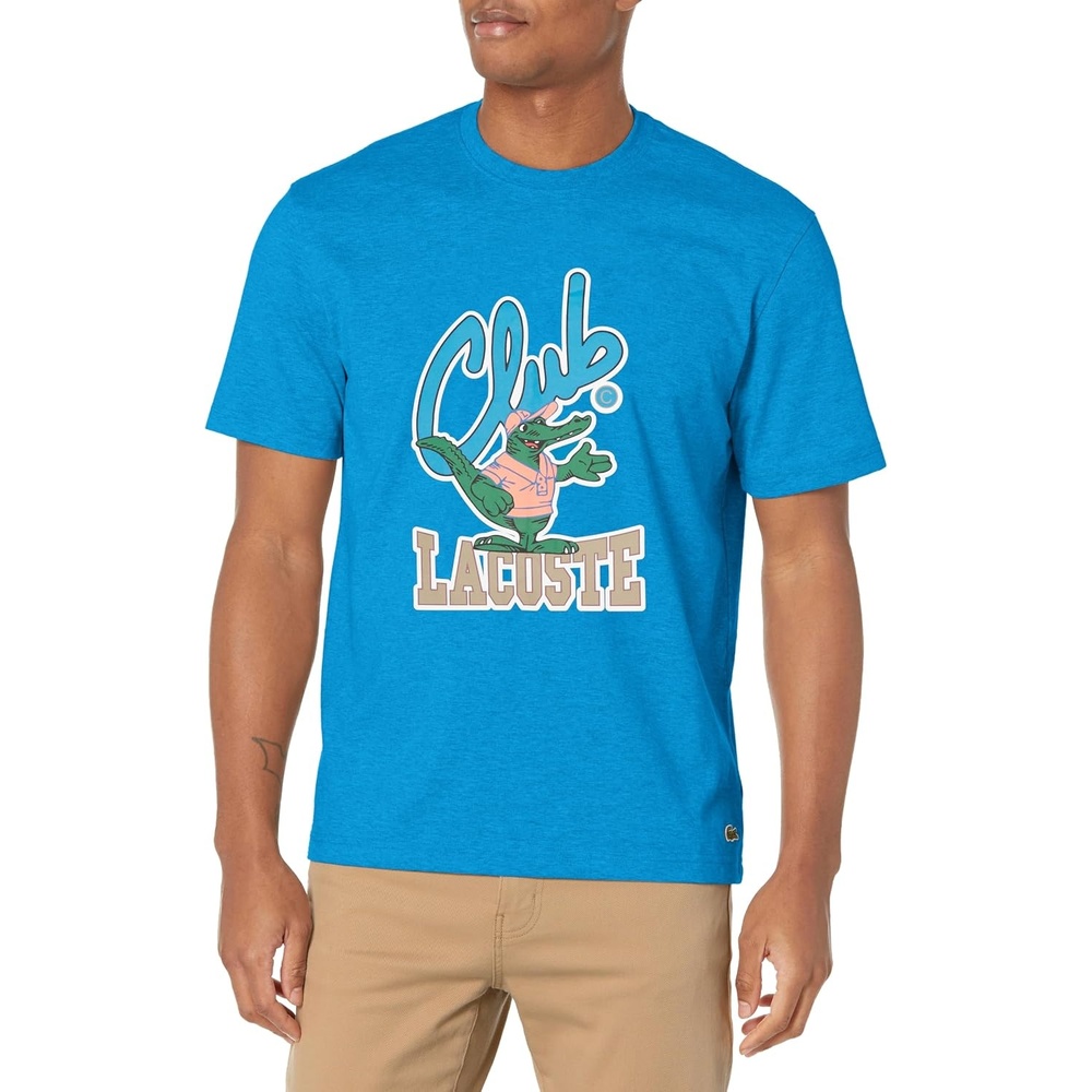 image:imageLacoste Mens Relaxed Fit Signature Print TShirtHilo