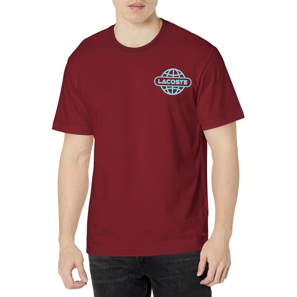 image:imageLacoste Mens Relaxed Fit Signature Print TShirtZin