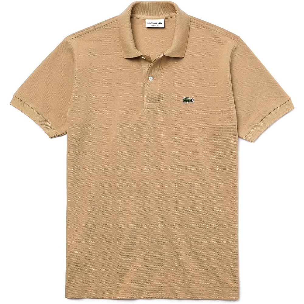 image:imageLacoste Mens Short Sleeve Classic Pique Polo ShirtBeige