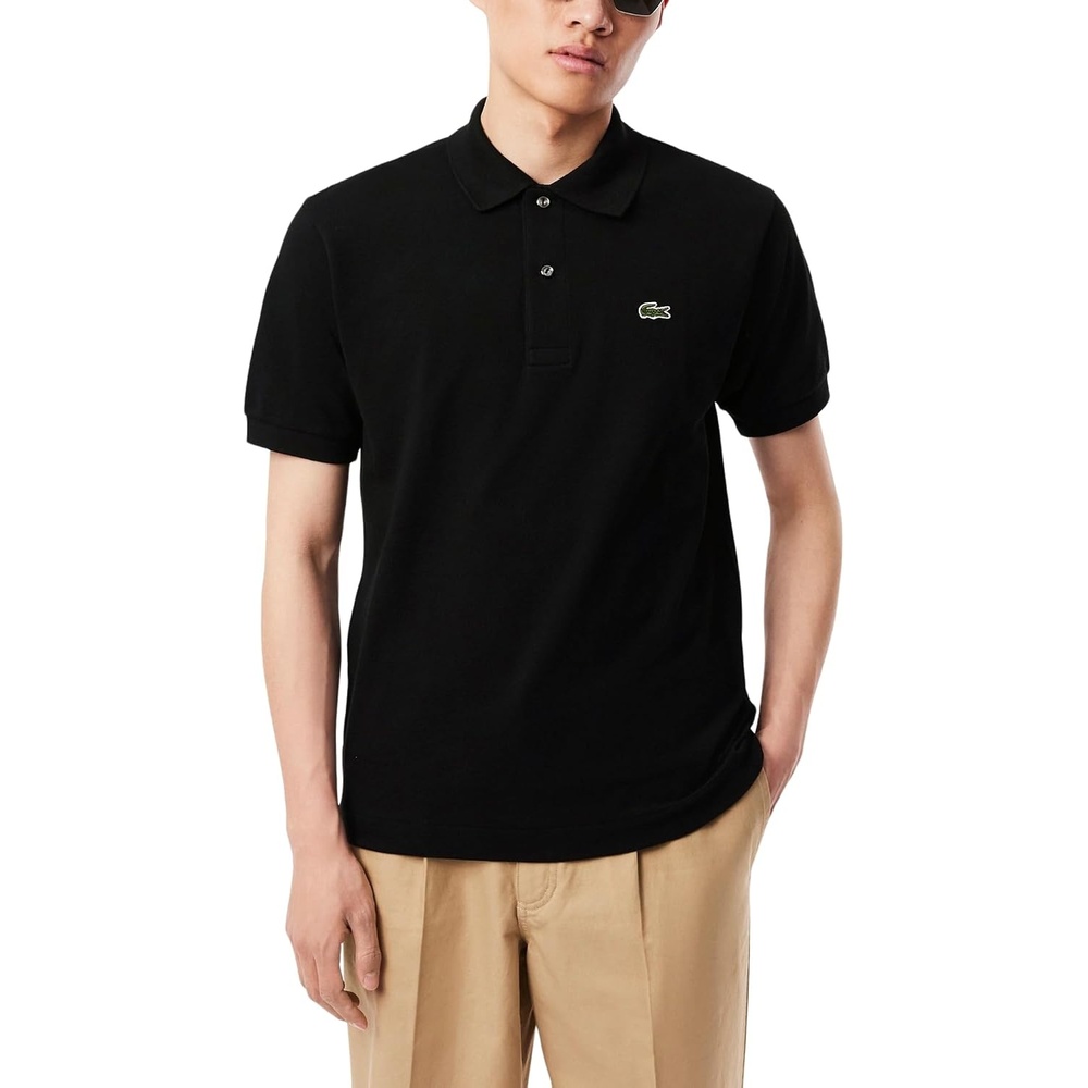image:imageLacoste Mens Short Sleeve Classic Pique Polo ShirtDark Black
