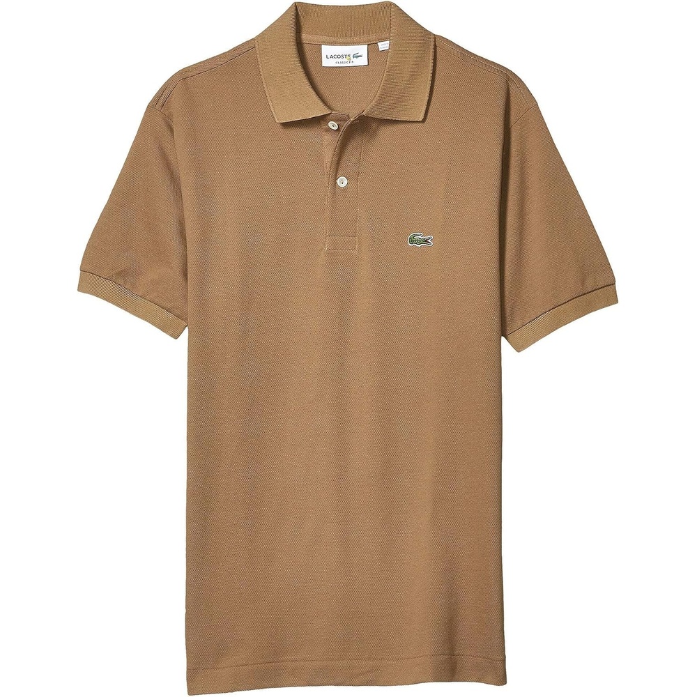 image:imageLacoste Mens Short Sleeve Classic Pique Polo ShirtDark Kraft