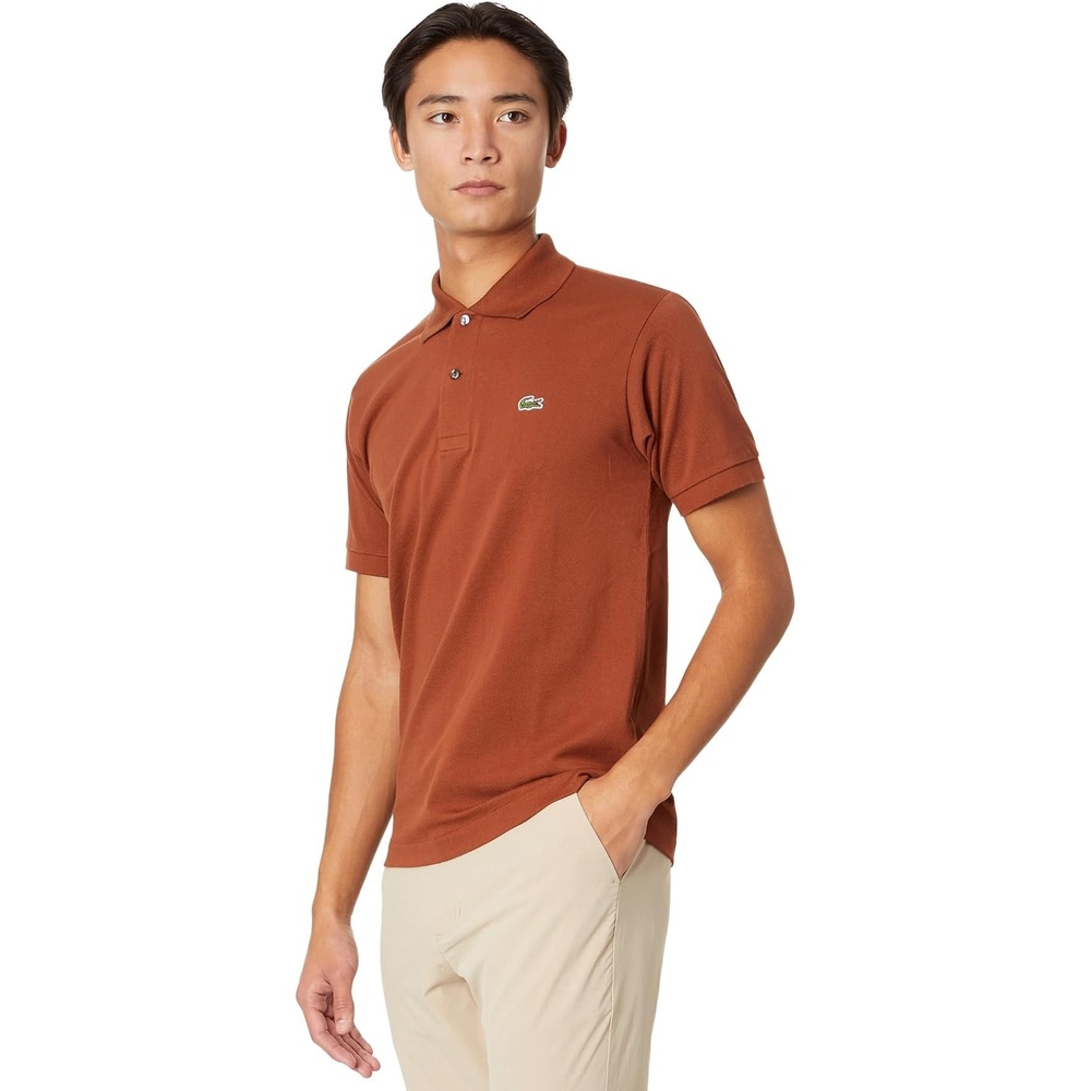 image:imageLacoste Mens Short Sleeve Classic Pique Polo ShirtMyrrh