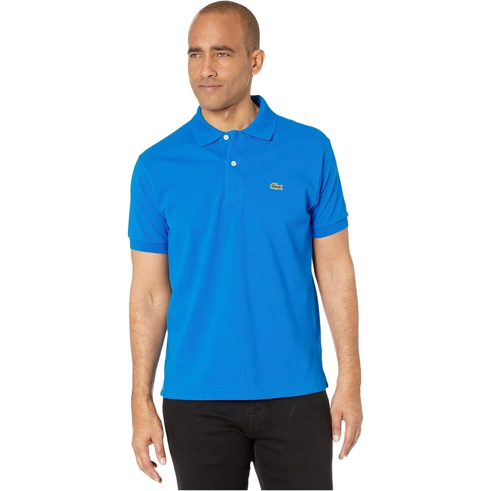 image:imageLacoste Mens Short Sleeve Classic Pique Polo ShirtNattier Blue